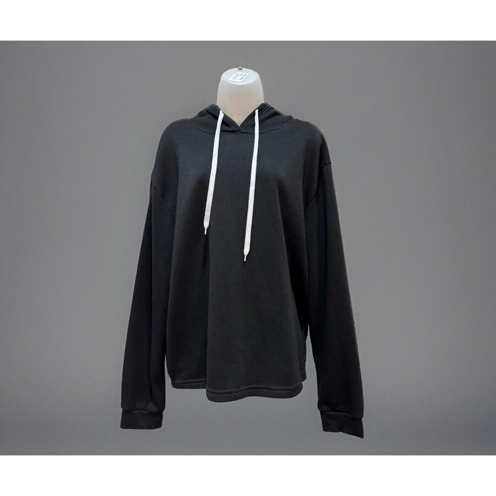 Dazl Black Hooded Crop Sweatshirt Sweater Plus Size 3X
